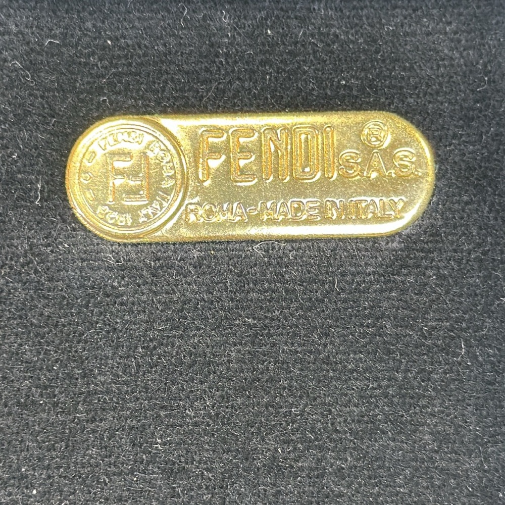 Fendi RARE Vintage Train Beauty Case Leather over wood padded Velour interior - Picture 4 of 17